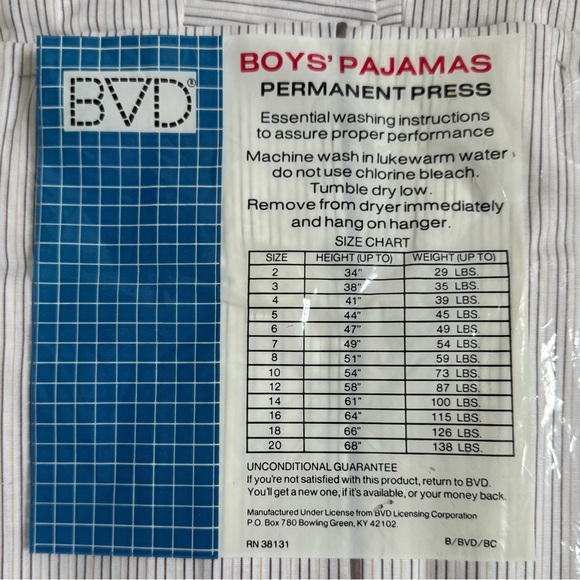 Vintage BVD “Permanent Press” Boys Pajama Set Size 20 Short Sleeve Shorts Yellow - Picture 6 of 6